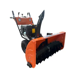 Hand Held Snow Blower Small Power Walking Behind Hand Push Easy To Move Fast Road Snow Blower