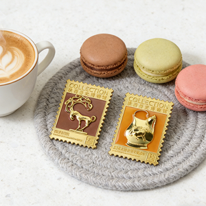 Aimant <span class=keywords><strong>de</strong></span> réfrigérateur en émail métallique style timbre, artisanat <span class=keywords><strong>de</strong></span> collection, souvenir cadeau du Musée d'<span class=keywords><strong>histoire</strong></span> du Shaanxi - Product Image 1