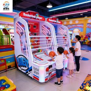 อุปกรณ์สวนสนุกสำหรับศูนย์เกมวิดีโอ, เครื่องเล่นเกมคอนโซลสำหรับการเล่นแบบครอบครัว, ผู้ผลิตเครื่องเล่นบาสเก็ตบอลสำหรับสองคน - Product Image 5