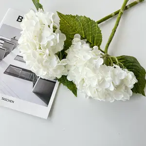 Top Seller Wholesale High Quality Silk Artificial Single Hydrangea Flowers For Wedding Decoration Hydrangea Flower