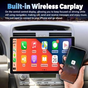 เครื่องเล่นวิดีโอติดรถยนต์ระบบแอนดรอยด์หน้าจอ 2K ขนาด 13.3 นิ้ว สำหรับรถยนต์โตโยต้าแคมรี่ 40 ปี 2006 - 2011 พร้อมระบบนำทาง GPS สเตอริโอ และระบบเชื่อมต่อไร้สาย Carplay - Product Image 2