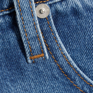 All'ingrosso personalizzato con bottone frontale Casual lungo lungo con volant sirena <span class=keywords><strong>a</strong></span> vita alta da donna Maxi <span class=keywords><strong>gonna</strong></span> in Denim <span class=keywords><strong>a</strong></span> coda di pesce - Product Image 4