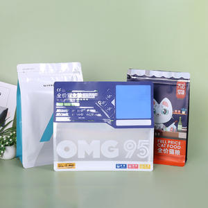 ถุงซิปล็อคแปดเหลี่ยม ลายนูน รีไซเคิลได้ กันน้ำ กันความชื้น ผลิตจาก PE สำหรับบรรจุอาหารสัตว์เลี้ยง แมว สุนัข ขนม ของขวัญ - Product Image 2