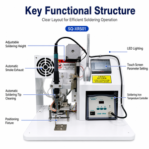 Macchina <span class=keywords><strong>per</strong></span> Saldatura Automatica SQ-XRS01 <span class=keywords><strong>per</strong></span> Cablaggi, Connettori USB DC, Interruttori, Saldatura di Precisione, Prezzo di Fabbrica - Product Image 2