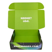 Boîte d'expédition en carton ondulé personnalisée avec impression couleur intégrale, design galaxie, pour kit d'hygiène dentaire, emballage e-commerce