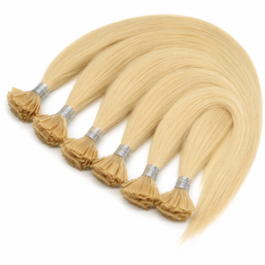 Extensioni per capelli umani Remy europei vergini 12A, pre-bonded a fusione, a punta piatta, a trama singola, a doppia trama, per tutti i colori - Product Image 2
