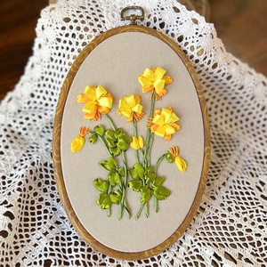 Kits de Bordado Hechos a Mano para Principiantes Adultos, Tela de Algodón con Patrón de Flores, Hilo de Bordado de Poliéster, Marca XIXI - Product Image 4