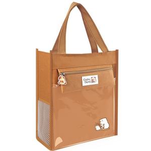 Kapibala Primaire Étudiant Art Sac Cartable Coton Doublure Épaissie Fermeture Éclair Document Pochettes Sac Fourre-Tout Transparent Tutorat Sac - Product Image 1