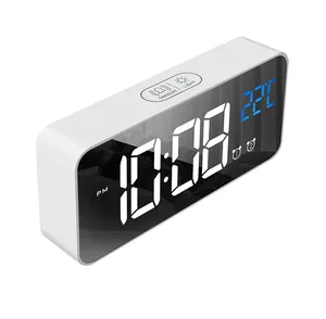 Wholesale Digital Alarm Clock LED Back-light In Stock Thermometer Display Table Clock