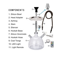 Adaptateur de Tête de Chicha en Acier Inoxydable avec Silencieux, Finition Givrée, 60 cm, Logo Personnalisé pour Toutes les Marques – Conception de Coffret Cadeau de Luxe Sur Mesure