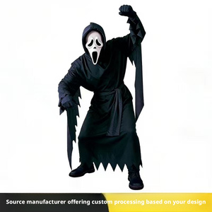 <span class=keywords><strong>Costume</strong></span> da Grim Reaper per Halloween, Outfit Cosplay Scream 5, Abbigliamento Spaventoso da Fata della Morte - Product Image 1