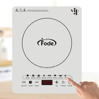 Cuisinière à induction portable commerciale et domestique 2200W Contrôle tactile Plan de cuisson en cristal Plastique durable Plaque de cuisson électrique