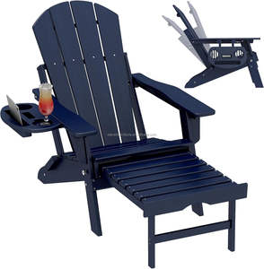 كرسي مسند ظهر قابل للتعديل من 5 مستويات كرسي فناء شاطئ الحديقة من البلاستيك - Product Image 4