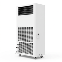 Nouvel humidificateur/déshumidificateur industriel 480L/D, unité combinée, design mobile, construction métallique, purification de l'air haute efficacité