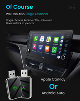 Adaptador para Auto 2 en 1, Adaptador CarPlay, Android Auto, Plug and Play, Dongle Car Play