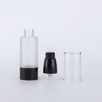 Emballage de soins de la peau cosmétique givré plat épaule plastique huile essentielle compte-gouttes pompe pulvérisateur flacon 100ml pour visage corps sérum