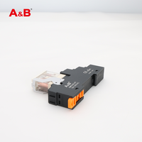 Relais électromagnétique miniature ABRT1C0024L, alimenté en courant alternatif, 5P 16A 300V, contact en alliage d'argent, borne enfichable, étanche, usage général