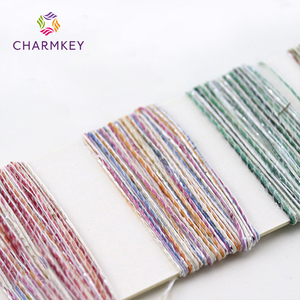 1/6.5NM rainbow Summer Cool <strong>Hemp</strong> Magic <strong>Color</strong> Bright Silk <strong>Yarn</strong> 18% Cotton 17% Nylon 51% Polyester Blended <strong>Yarn</strong> - Product Image 5