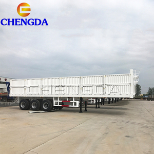 Remorques de fret Chengda de haute qualité à 3 <span class=keywords><strong>essieux</strong></span> avec parois latérales hautes, pneus 12R22.5, construction en acier, capacité de charge supérieure à 30 000 <span class=keywords><strong>kg</strong></span> - Product Image 2