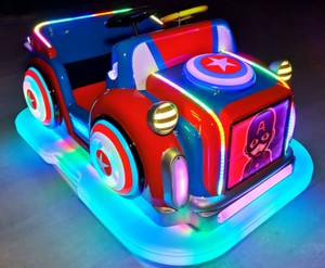 Voiture tamponneuse électrique Captain America lumineuse à LED, jouet pour enfants pour parc d'attractions - Product Image 1