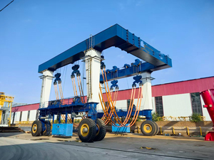 Grúa pórtico móvil de 100 toneladas con motor de neumáticos y caja de cambios controlada por PLC, aprobada por CE, para manipulación de contenedores, múltiples especificaciones, uso en exteriores - Product Image 5
