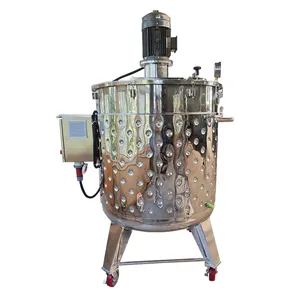 500L 1000L 1500L 2000L electric heated stainless steel stirred tank High Shear homogenizer chemical Industrial Mixing Tank