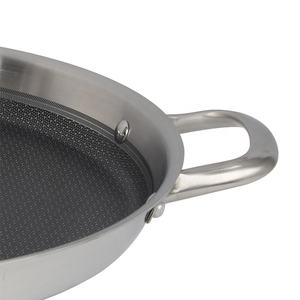 Sartén muy grande <span class=keywords><strong>de</strong></span> bajo <span class=keywords><strong>precio</strong></span>, sartén <span class=keywords><strong>de</strong></span> <span class=keywords><strong>paella</strong></span> <span class=keywords><strong>de</strong></span> acero inoxidable 316 personalizada <span class=keywords><strong>de</strong></span> varios tamaños, sartén <span class=keywords><strong>de</strong></span> cocina con 2 asas - Product Image 6