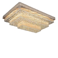 Lustres et lampes suspendues en cristal modernes Économie d'énergie 220V Compatible pour hôtel Restaurant Salon Décoration intérieure