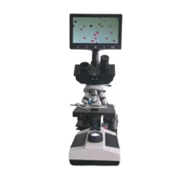 Microscopio multiusos iológico trinocular con pantalla de 10 pulgadas, 107 SHgh, a buen precio