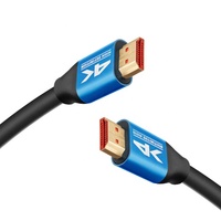 Câble HDMI haute vitesse plaqué or 24 carats 1080P 2160P 3D 4K pour TV, décodeur, DVD, résolution 8K, 2 m, fil de cuivre CCS HDR
