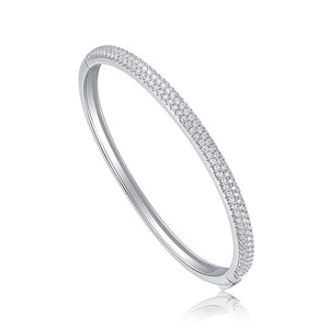 All Fashions Wholesale Verified Moissanite Drop Shipping <b>Infinity</b> Sier <b>Bracelet</b> Fashionable Bangles - Product Image 1