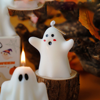 Bougie d'Halloween pour la décoration intérieure, bougie fantôme créative en gros, boîte cadeau de parfum sans fumée, bougie d'aromathérapie à atmosphère avancée
