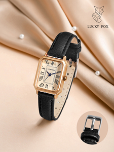 Montres pour femmes de luxe vintage à mouvement à quartz carré en alliage, avec cadran à aiguilles et chiffres romains, prix d'usine - Product Image 4