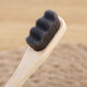 <span class=keywords><strong>Brosse</strong></span> à <span class=keywords><strong>dents</strong></span> en bambou écologique ultra-fine, super douce, avec 20000 nano micro-brins, pour adultes - Product Image 2