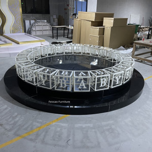 Sân Khấu Ngoài Trời Acrylic Thiết Kế Hiện Đại Sân Khấu Tròn Di Động Cho Sự Kiện Đám Cưới - Product Image 2