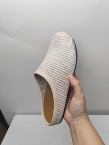 Extra Size High-Quality Woven Linen <b>Women</b> Flat Shoes <b>Slip</b>-<b>On</b> <b>Mules</b> Round Wide Toe Style Ladies Half Slippers - Product Image 6