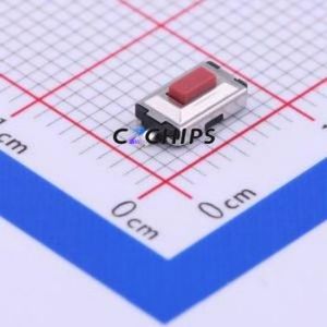 1TS002E-2700-2500-CT Tactile Switch SMD,3.7x6.1mm Switch Single Pole Single Throw Rectangle Button 2.7N Vertical Mount - Product Image 1