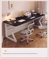 Bureau d'ordinateur en bois écologique avec tiroir de rangement, design minimaliste pour bureau à domicile, étude, petit appartement, chambre, jeux et travail
