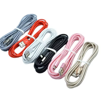 Câble de charge rapide magnétique Type-C en nylon tressé de haute qualité 2.4A 1M Longueur personnalisable Multicolores pour iPhone