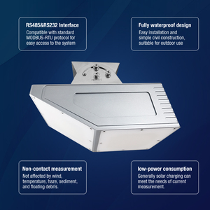 Débitmètre radar numérique sans contact à canal ouvert OEM personnalisé pour mesurer la vitesse et le niveau de l'eau - Product Image 4