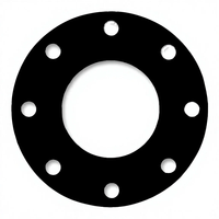 Joint d'étanchéité industriel en silicone noir à 8 trous, durable, haute pression, étanche, rond, en caoutchouc
