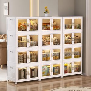 Multifunctional Foldable Bedroom Bathroom Detachable Clothes <b>Storage</b> Plastic Wardrobe Wheels Single Tier <b>Drawers</b> <b>Storage</b> - Product Image 3