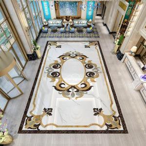 Carreaux <span class=keywords><strong>de</strong></span> mosaïque en cristal d'intérieur d'hôtel moderne 600x600mm <span class=keywords><strong>brique</strong></span> polie en pierre d'or avec fonction <span class=keywords><strong>de</strong></span> <span class=keywords><strong>brique</strong></span> réfractaire carreaux décoratifs garantie - Product Image 2