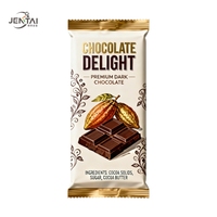 Emballage personnalisé pour barres chocolatées, barres énergétiques, emballage en aluminium pour bonbons, biscuits, barres protéinées, emballage à fermeture arrière