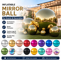 Ballons publicitaires géants réfléchissants en PVC colorés, imperméables, faciles à installer, durables, avec logo personnalisé - Ventes chaudes