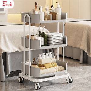 Troli Penyimpanan 3 Tingkat W-x394 Multi Beauty <span class=keywords><strong>Salon</strong></span> Equipment Spa Tray Desain Multi-Warna untuk Rumah & <span class=keywords><strong>Salon</strong></span> - Product Image 4