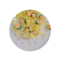 Kleine Aangepaste Groothandel 1Kg Gele Ananas Fruit Plakjes Kunst Decor Glanzende Mini Klei Stukken Geweldig Voor Kunstprojecten Diy Ambachten