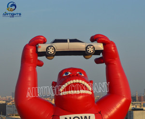Ballon gonflable géant <span class=keywords><strong>de</strong></span> dessin animé <span class=keywords><strong>de</strong></span> <span class=keywords><strong>gorille</strong></span> <span class=keywords><strong>de</strong></span> 25 <span class=keywords><strong>pieds</strong></span> <span class=keywords><strong>de</strong></span> haut pour la publicité <span class=keywords><strong>de</strong></span> voiture - Product Image 2