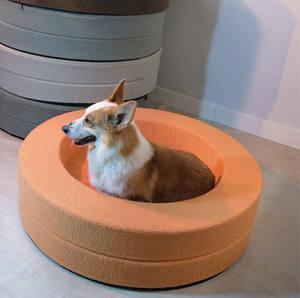 Estera <span class=keywords><strong>de</strong></span> dormir gruesa lavable desmontable transfronteriza patrón sólido terciopelo <span class=keywords><strong>perro</strong></span> grande invierno cama para mascotas casa para perros - Product Image 5