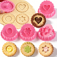 Emporte-pièces ronds sans BPA avec bord ondulé, moules à biscuits étoile, cercle, fleur, cœur de qualité alimentaire pour la pâtisserie, les fêtes d'enfants et le bricolage